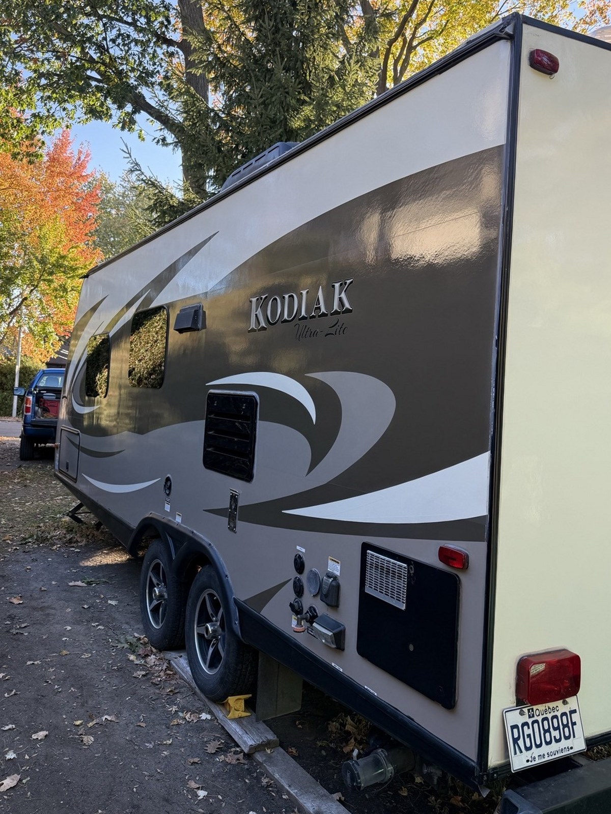 Roulotte Kodiak Ultra-Lite après polissage, vue arrière